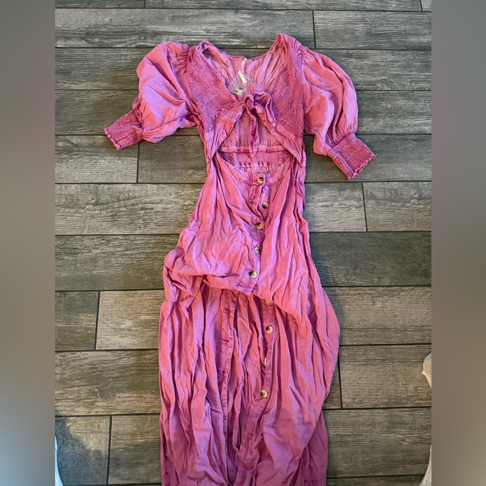 NWT Free People String of Hearts Maxi Dress - Picture 2 of 4